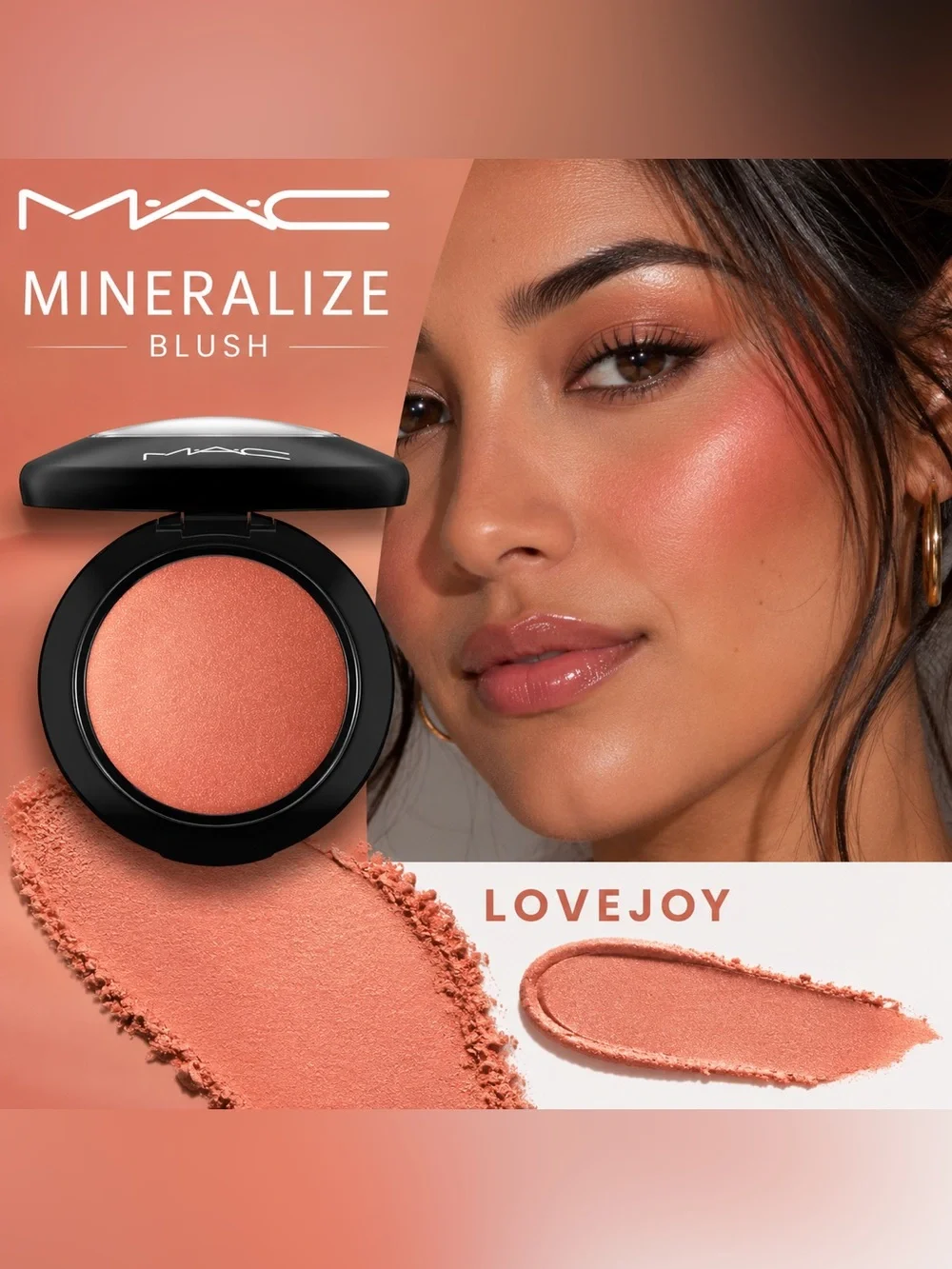 NEW✅ MAC • Mineralize Blush • Lovejoy • Warm Peachy Bronze Shimmer • New in Box